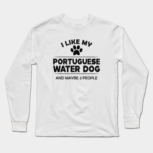 Portuguese Water Dog - I love portuguese water dog Long Sleeve T-Shirt